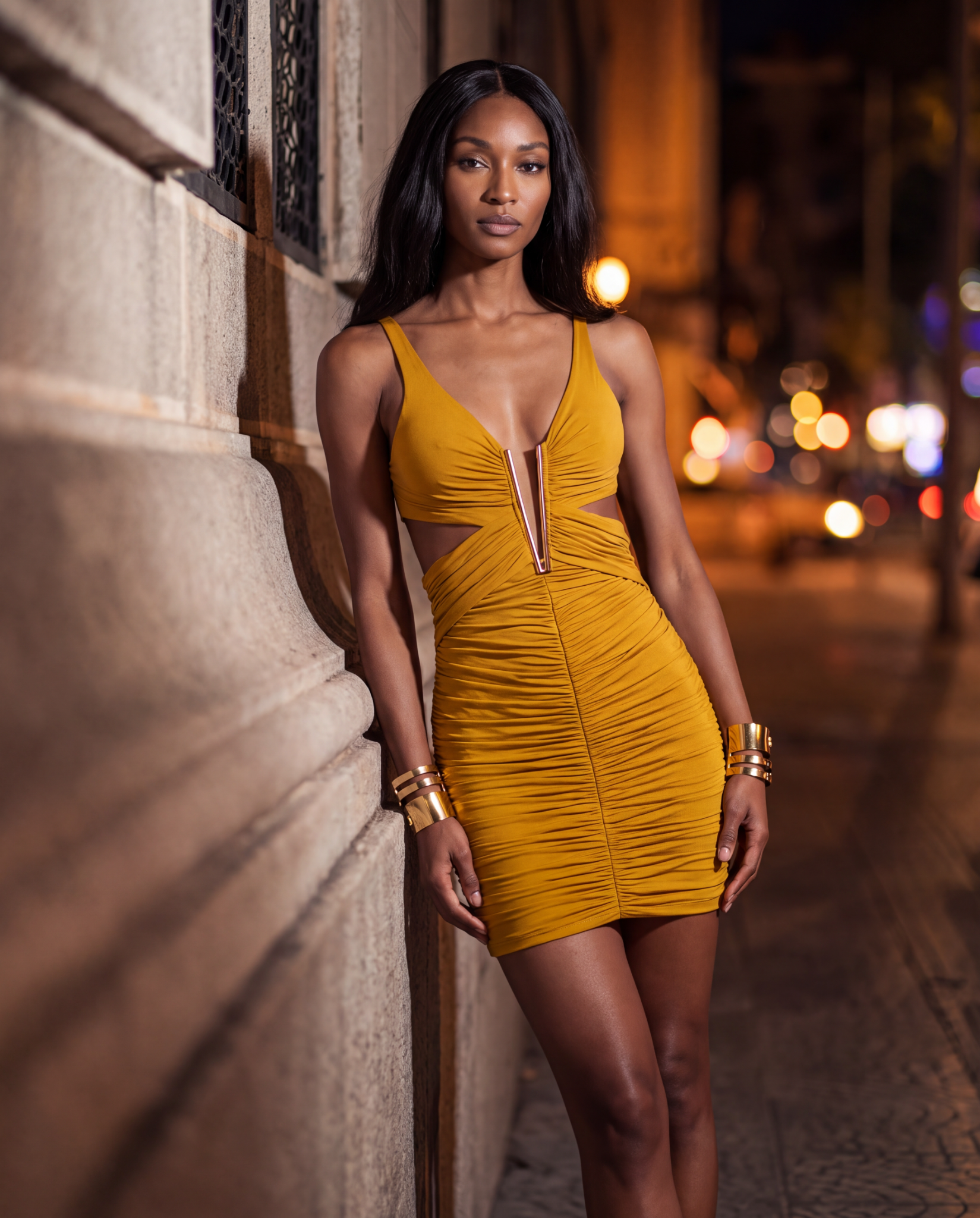Night city fashion campaign