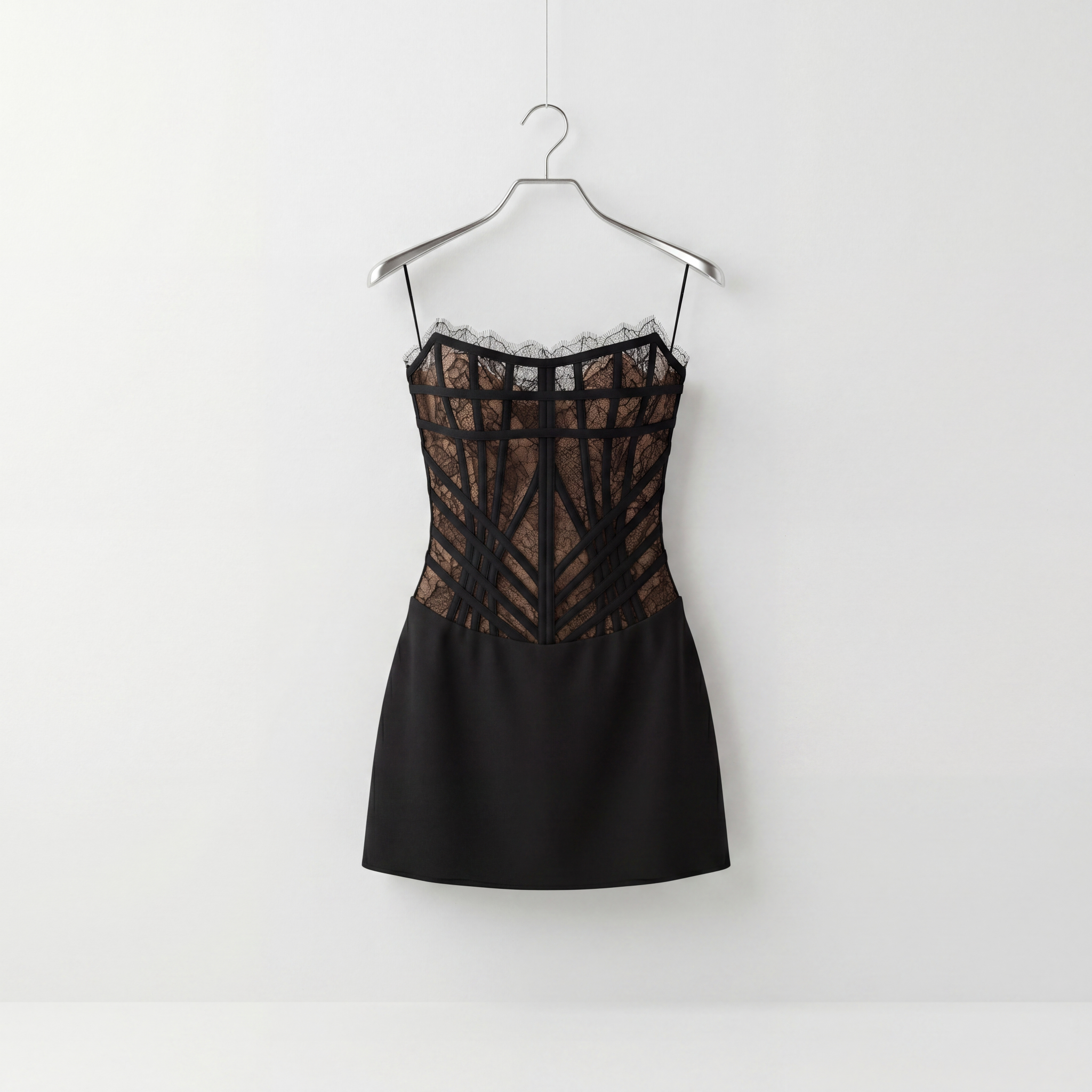 Before: original dress product image on hanger
